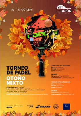 poster del torneo TORNEO DE PADEL OTOÑO MIXTO 