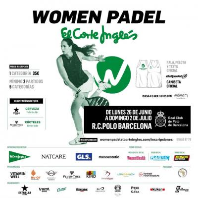 poster del torneo WOMEN PADEL EL CORTE INGLÉS