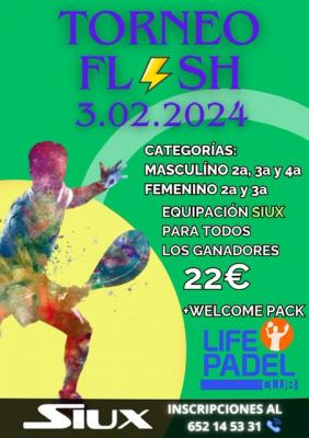 poster del torneo TORNEO FLASH LIFEPADEL