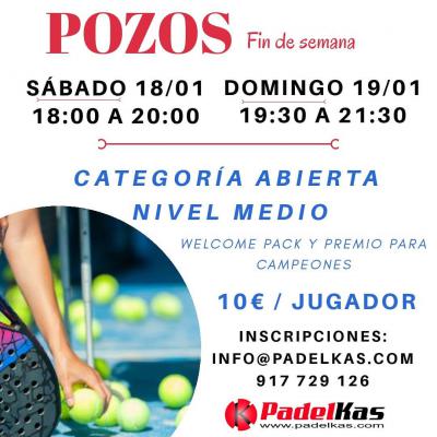 poster del torneo POZOS DE FIN DE SEMANA NIVEL MEDIO