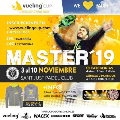 poster del torneo MASTER 2019 VUELING CUP