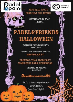 poster del torneo PADEL&FRIENDS HALLOWEEN