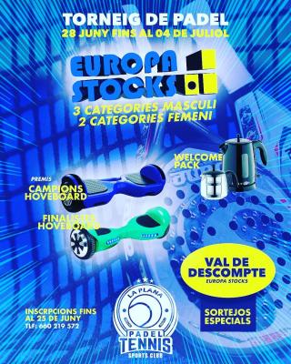 poster del torneo OPEN DE PADEL EUROPA STOCKS