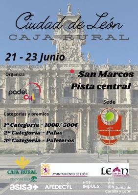 poster del torneo REGIONAL CIUDAD DE LEON  CAJA RURAL