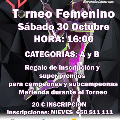 poster del torneo TORNEO FEMENINO