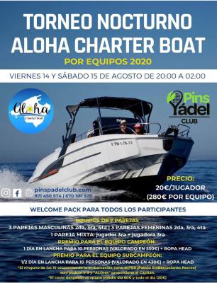 poster del torneo TORNEO NOCTURNO ALOHA CHARTER BOAT