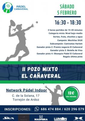 poster del torneo POZO MIXTO EL CAÑAVERAL