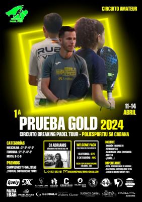 poster del torneo I PRUEBA GOLD - CIRCUITO BREAKING PADEL TOUR 2024