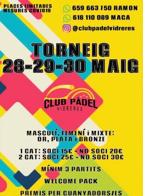 poster del torneo TORNEIG DE PADEL