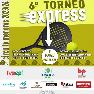 poster torneo VI EXPRESS MENORES FBP