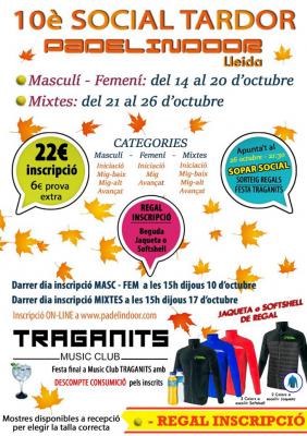 poster del torneo 10È SOCIAL TARDOR