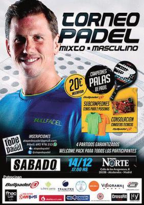 poster del torneo TORNEO DE PADEL MIXTO - MASCULINO