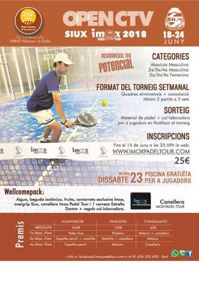 poster del torneo OPEN CTV CIRCUIT IMOX