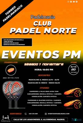 poster del torneo TORNEO PADELMANIACO