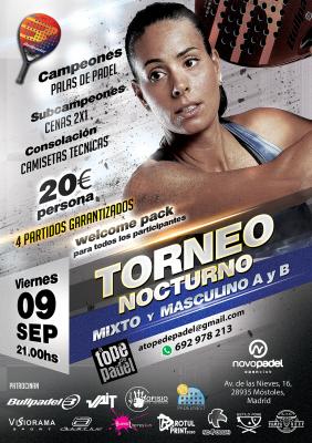 poster del torneo TORNEO MIXTO & MASCULINO 