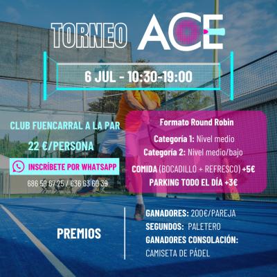 poster torneo ACE PADEL CUP