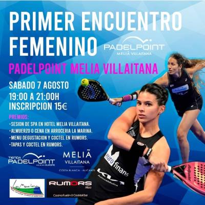 poster del torneo PRIMER ENCUENTRO FEMENINO