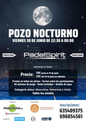 poster del torneo POZO NOCTURNO