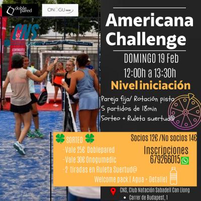 poster del torneo AMERICANA CHALLENGE