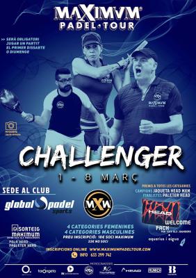 poster del torneo CHALLENGER MAXIMUM PADEL TOUR