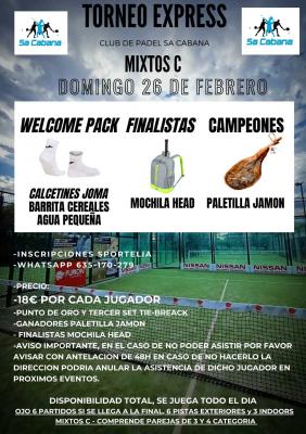 poster del torneo TORNEO EXPRESS MIXTOS C