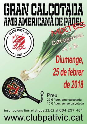 poster torneo GRAN CALÇOTADA AMB AMERICANA