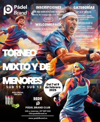 poster del torneo I TORNEO MIXTOS - MENORES SUB 12 / MENOES SUB 15