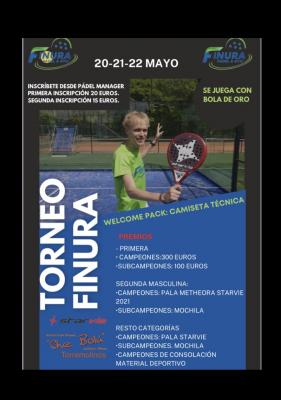 poster del torneo TORNEO FINURA PADEL & GYM