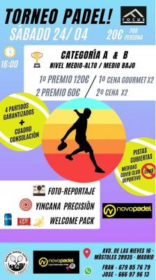 poster del torneo TORNEO FOCUS PADEL