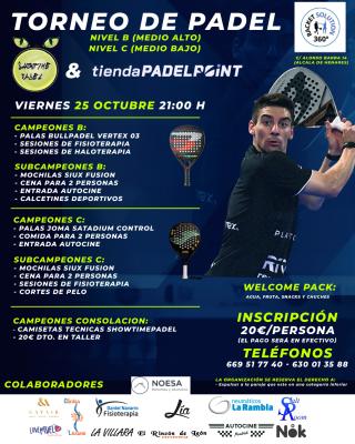 poster del torneo SHOWTIMEPADEL