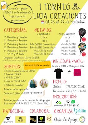 poster del torneo TORNEO DE NOVIEMBRE ELITE PADEL INDOOR