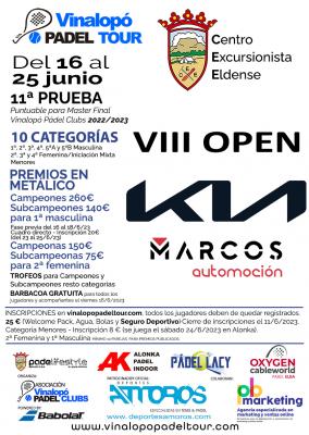 poster del torneo VIII OPEN KIA MARCOS AUTOMOCIÓN - CEE