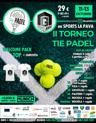 poster del torneo TIE PADEL