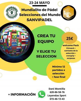 poster del torneo MUNDIALITO DE PADEL