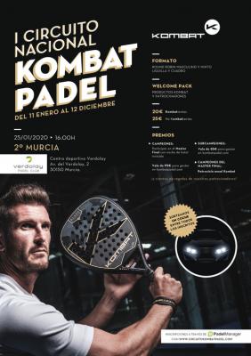 poster torneo I CIRCUITO NACIONAL KOMBAT PADEL - MURCIA