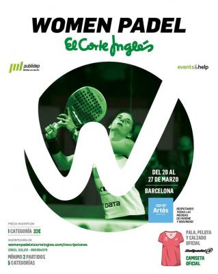 poster del torneo 1ª EDICIÓN WOMEN PADEL EL CORTE INGLÉS 2022