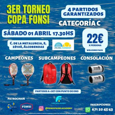 poster del torneo 3ER TORNEO COPA FONSI