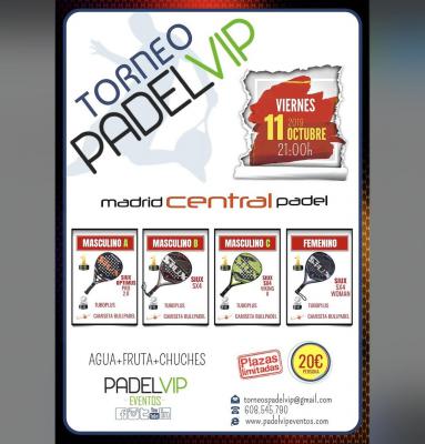 poster del torneo TORNEO PADELVIP