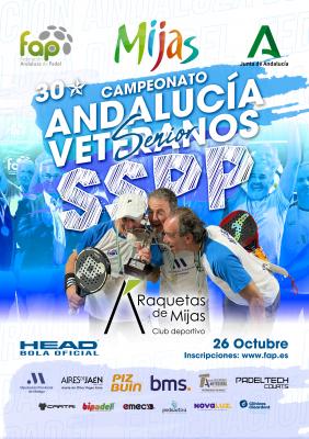 poster del torneo CAMPEONATO DE ANDALUCÍA SEL. PROVINCIALES - VETERANOS SENIOR