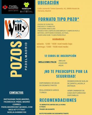 poster del torneo POZO PADELMADRID  - MASCULINO