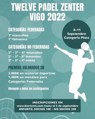 poster del torneo TWELVE PADEL ZENTER VIGO 2022