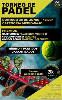 poster del torneo MATEPADEL