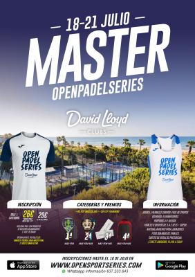 poster torneo MASTER FINAL OPS EN DAVID LLOYD GAVÀ MAR