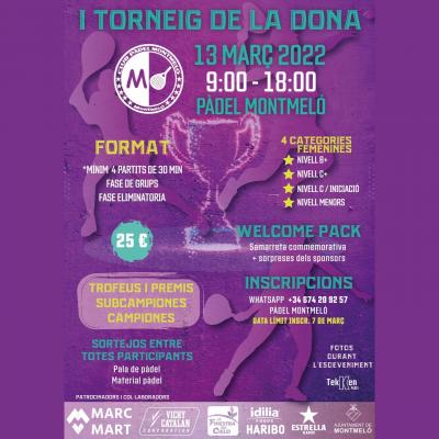 poster torneo I TORNEIG DE LA DONA