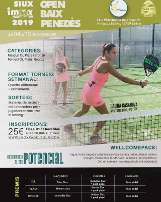 poster del torneo OPEN SIUX IMOX PADEL TOUR