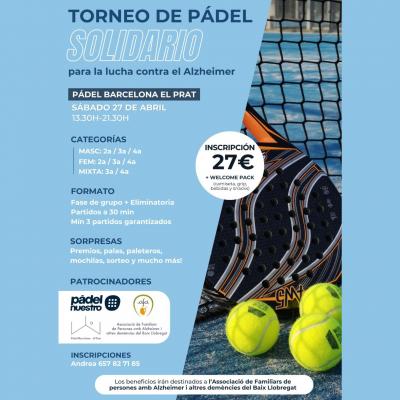 poster torneo TORNEIG BENÈFIC PER A LA LLUITA CONTRA L’ALZHEIMER