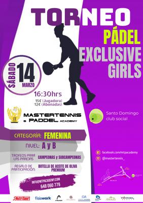 poster del torneo TORNEO EXCLUSIVE GIRLS