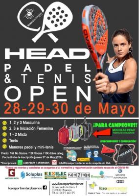 poster del torneo OPEN HEAD PADEL & TENIS