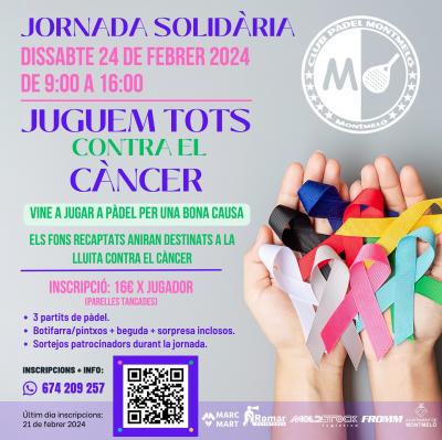 poster torneo JORNADA SOLIDÀRIA CONTRA EL CÀNCER