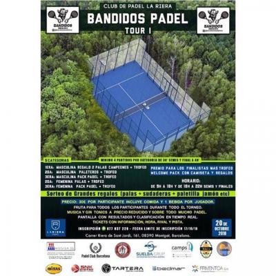 poster del torneo BANDIDOS PADEL TOUR 1